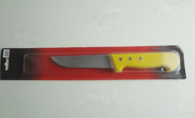 China 25cm Utility Knife With Yellow Color PP Handle For Kitchen Knife for sale