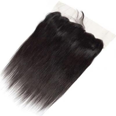 China Silky Hot Selling Women 13*4 Lace Hair Straight Hair Closure 10-20 Inch Brazilian Straight Hair Closure for sale