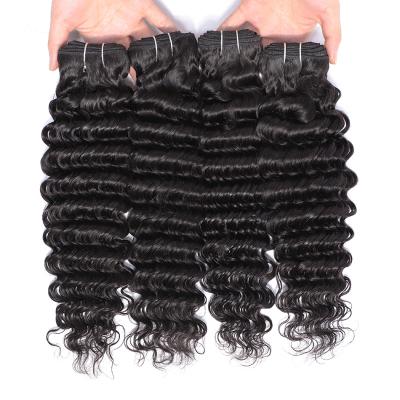 China Cheap Deep Wave Virgin India Hair, Best Selling Mink Hair Sellers, Cuticle Aligned Hair Bundles for sale