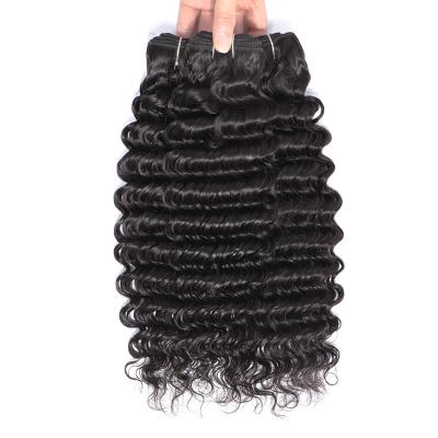 China Oran Hair 10A Grade Virgin Hair Unprocessed Deep Wave Peruvian Deep Weft Oran Wave Hair Bundles In China Fast Shipping for sale