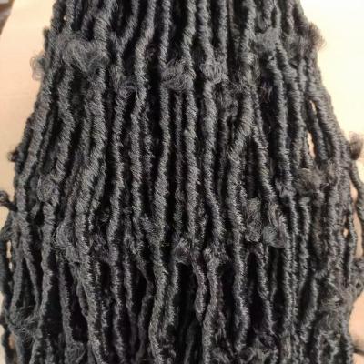 China 3 packs for $5 sample price Butterfly Locs crochet hair 14 inch pre looped distressed Locs crochet braid butterfly locs for sale