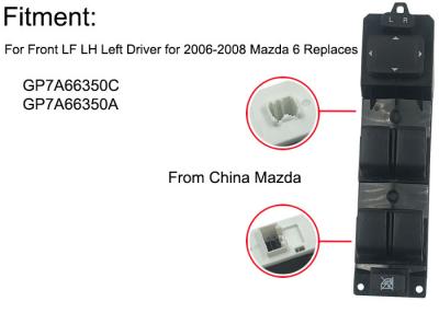 China GP7A66350C Driver Side Master Window Switch For 2006-2008 Mazda 6 Replaces for sale