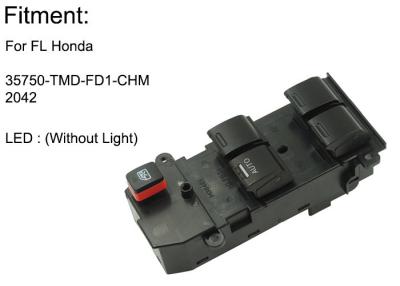 China Driver Side Honda Power Window Switch , Window Lifter Switch Front 35750-TMD-FD1 for sale