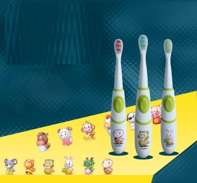 China Soft Kids Electric Toothbrush / Rechargeable Sonic Toothbrush With Holder for sale