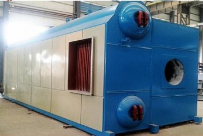 China Double Tank Gas Fired Hot Water Boiler , Natural Gas Water Boiler Corrugated Full Docking Welded for sale