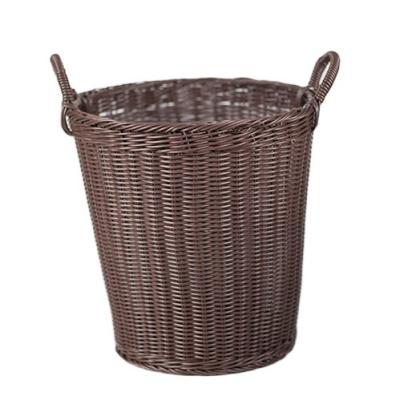 China Wholesale Custom Customization Factory Storage Wicker Basket For Clothing Organizer Rattan Laundry Basket With Handle for sale