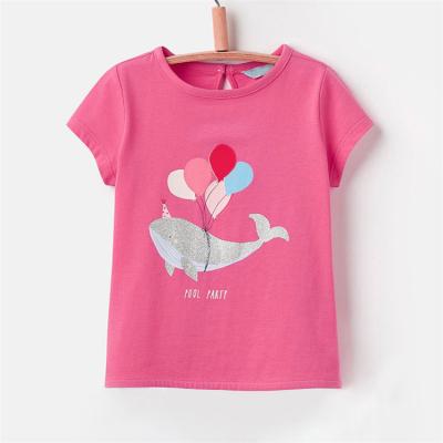 China Sustainable Babies Short Sleeves Clothes Kids Girl T-Shirt for sale