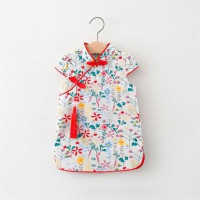 China Wholesale-Anti-static Baby Girl's Summer Velvet Dress Baby Girl's Dress Cotton Dress Baby Girl's Dresses for sale