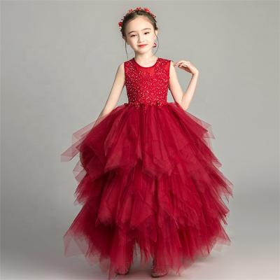 China Stylish Gauze Fluffy Long Party Dress Children's Dress High Level Breathable Children's Formal Dresses New for sale