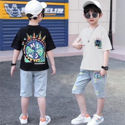 China Casual Two Piece Boy's Kids Clothing Set Shorts Clothing Sets Boy Summer Clothing Set Summer for sale