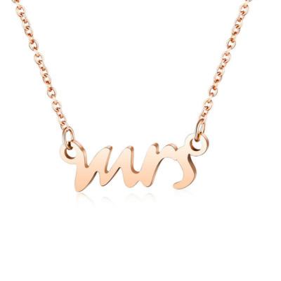 China Best Price TRENDY Stainless Steel Fashion Personalized Necklace for sale