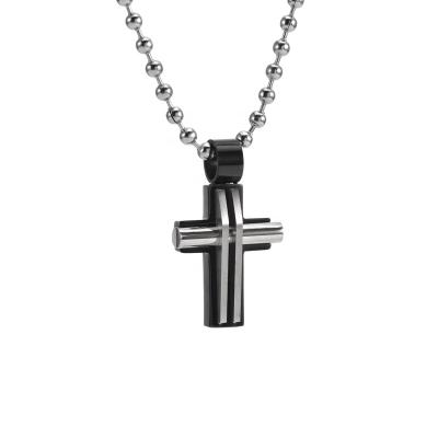 China Hot Selling 26*14mm Trendy Fashion Engagement Anniversary Wedding Gift Cross Pendant for sale