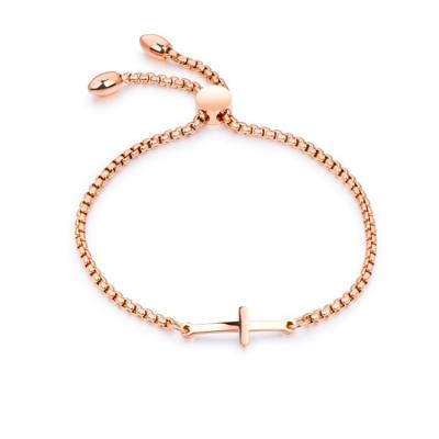 China Stainless Steel Jewelry Bangle Women Chain Link Casual / Sporty Bracelet for sale