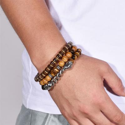 China Bead Stone Bracelet Natural Wholesale Casual/Sporting Gemstone Bracelets for sale