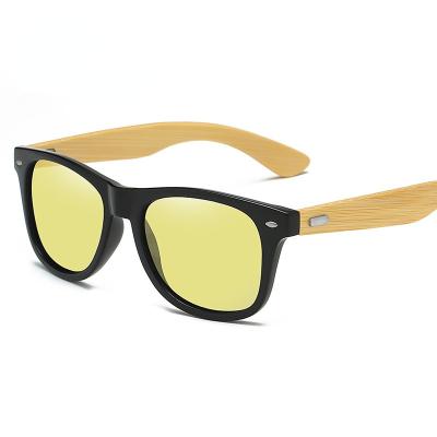 China Bamboo sunglasses the latest retro environmental protection bamboo wooden polarized sunglasses for men and women retro color sunglasses for sale