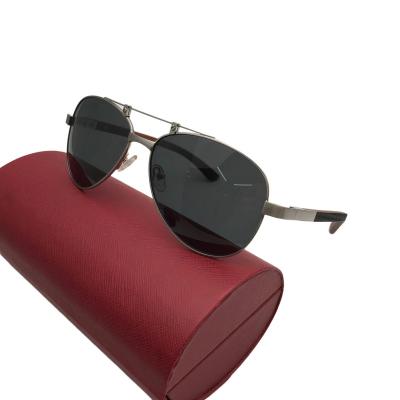 China Wholesale Custom High Quality Pilot Men Polarized Wooden Sunglasses for sale