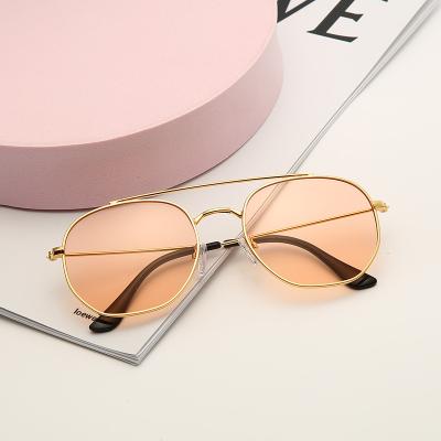 China Women's square sunglasses women's sunglasses summer fashion multilateral fashion sunglasses neutral designer wholesale glass for sale