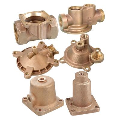 China High Precision Thermostatic Valve Solenoid Valve Body Housing Parts Sand Service Custom Bronze Casting Foundry for sale