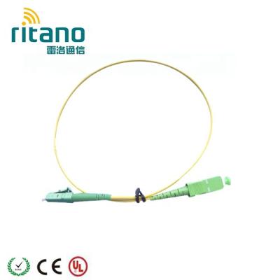 China Simplex PVC SM SC/APC-LC/APC 2.0mm LSZH Fiber Optic Patch Cord for sale