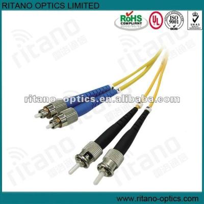 China PVC SM FC-FC Duplex Optical Fiber Patch Tie 2.0mm LSZH for sale