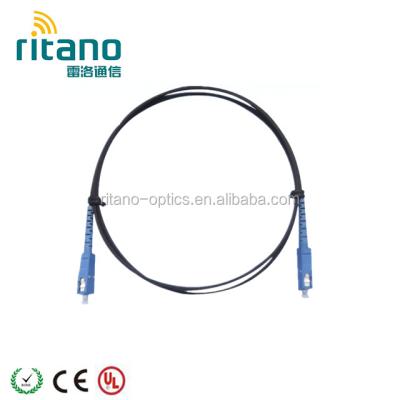 China SM G.652.D PVC SC Simplex Indoor FTTH Patchcord With Drop Cable for sale