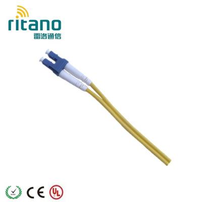 China PVC Or LSZH SM Duplex 2.0mm LC Fiber Optic Patch Cord With Corning Cable for sale