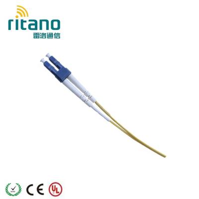 China PVC SM Duplex LC Fiber Optic Pigtail With PVC Jacket for sale