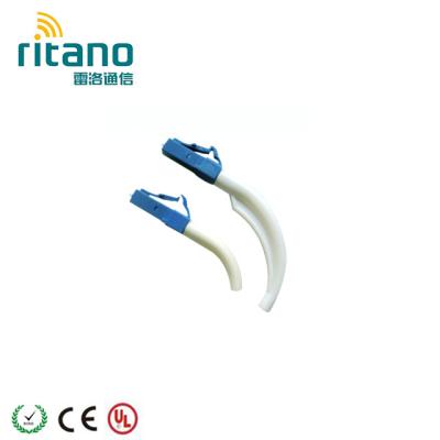 China PVC or ABS LC fiber optic connector with 90 degree bend truss for sale