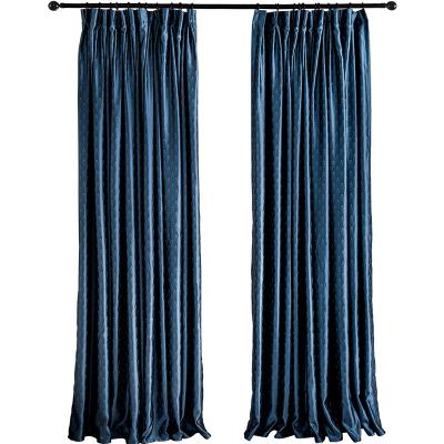 China New Classical Popular Style Scandinavian Light Luxury Blackout Jacquard Modern Minimalist Curtains for sale