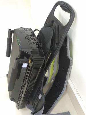 China Fans dentro del ordenador negro de la mochila de Skylake H del ordenador de la mochila con el tipo C del USB en venta