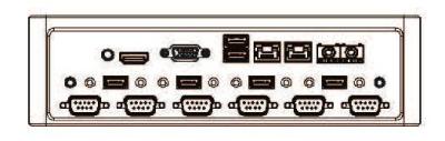 China Ordenador industrial de la PC de 6 puertos RS232 mini para la posición del banco y el uso de IoT en venta