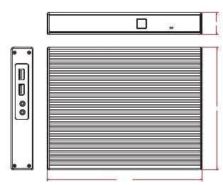 China Security Monitoring Industrial Mini PC With N3160 CPU / Small Desktop Computer for sale