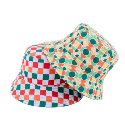 China Fashionable new colorful casual ear sublimation printing logo cotton bucket hats custom made for adults for sale