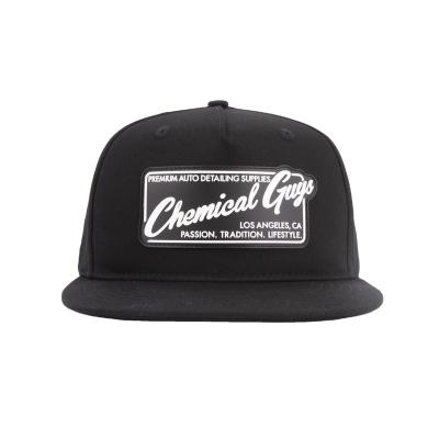 China Custom China Factory Price 5-Panel Logo White 6 Panel Rubber Snap Back Patch Cap for sale