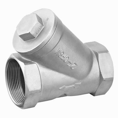 China General Threaded Type WHEEL Stainless Steel Spring Loaded Y Check Valves for sale