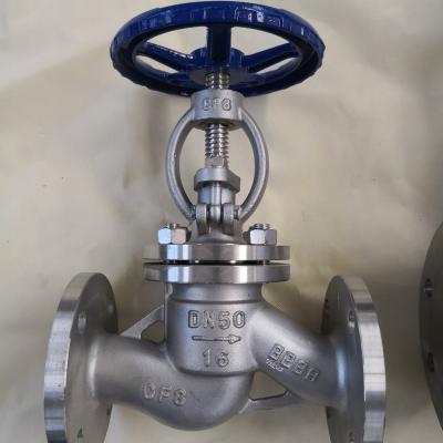 China General Stainless Steel Globe Valve , Flange J41W-16P DN50 for sale