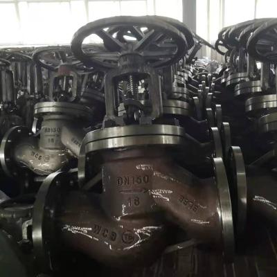 China General Carbon Steel WCB DN150 PN16 Zero Leakage Flange Ends Globe Valve for sale