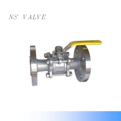 China General High Quality Three Piece Stainless Steel Flange Ball Valve for sale