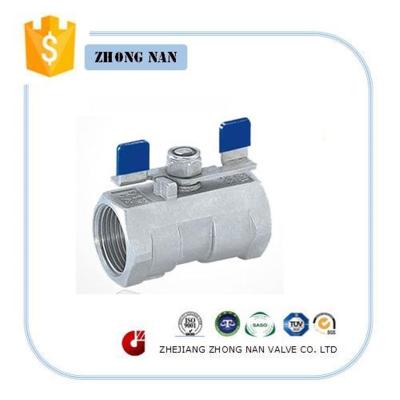 China General High Quality Butterfly Handle Stainless Steel One Piece Ball Valve for sale