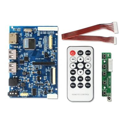 China Universal lvds lcd control board kit 1920x1080 lvds power board multi function drive panel with Wisecoco wireless remote control multifunctional power board for sale