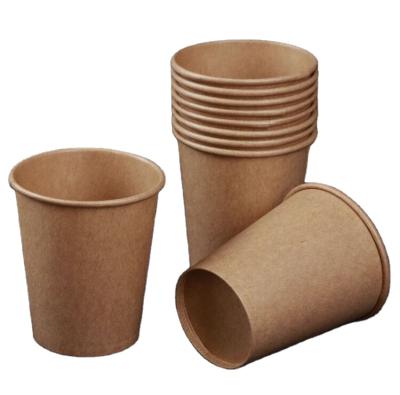 China Recycled Materials Kraft Paper Green Environmental Protection Disposable Paper Cup for sale