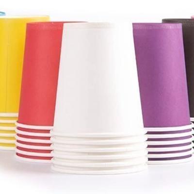 China Customized Disposable Printed Single Wall Packaging Paper Cup Coffee Paper Cup Disposable Paper Cup for sale