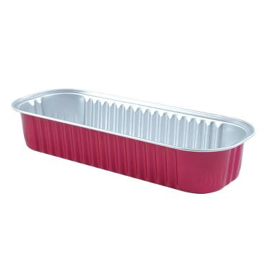 China Rectangle Disposable Aluminum Foil Durian Pan Container Box Baking Foil Box with Lids for sale