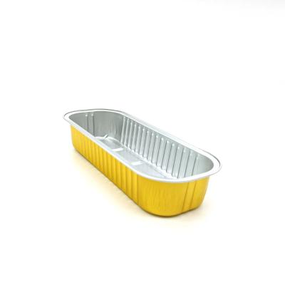 China Disposable Foil Bake Pans Baking Tray Aluminium Food Foil Container with Customized Logo for sale