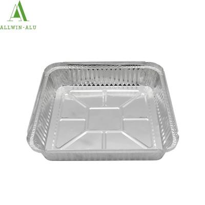 China Customized Request Accepted 1350ml Disposable Aluminum Foil Container for Food Packaging for sale