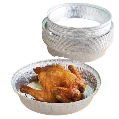 China Kitchen Restaurant Full-size Silver Gold Food Baking Aluminum Foil Container with Lid for sale