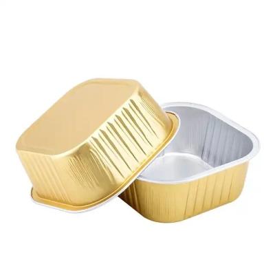 China 300ml 11oz Food Grade Airlight Aluminum Foil Container for Take Away Heat Sealing Trays for sale