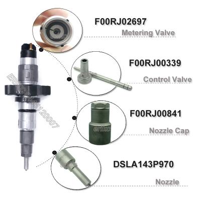 China High speed steel stroke fuel pump injector 0445120007 diesel injector 0 445 120 007 2R0198133 auto parts 2830957 for Ford for sale