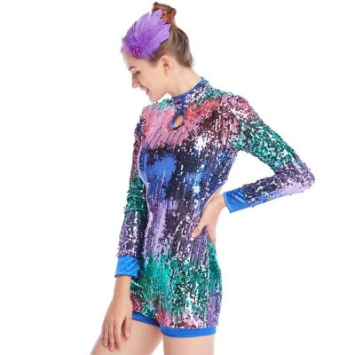 China Dress up MiDee latin performance dress up leotards gymnastics for girls dance wear for sale