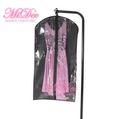 China MiDee Dance Costume Garment Bags Foldable Storage Dust Proof Black Zipper Up Wholesale for sale